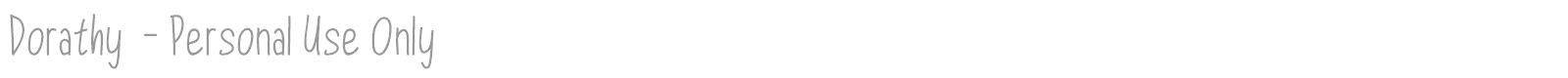 Dorathy font preview